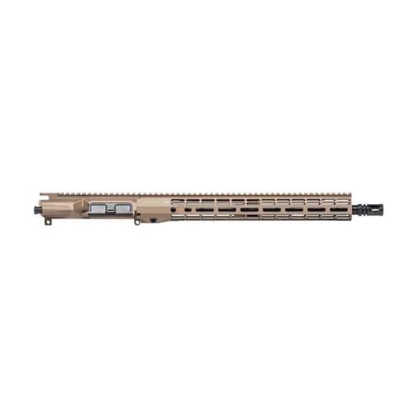 an image of the product Aero Precision AR-15 5.56mm M4E1-T Threaded Complete Upper Receiver, 16" Barrel, ATLAS R-ONE 15" Handguard- FDE Cerakote - APAR700715M6