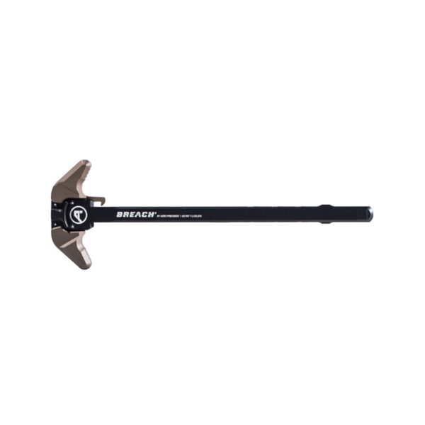 an image of the product Aero Precision Breach AR-10 Ambidextrous Charging Handle Assembly w/ Large Lever- Kodiak Brown Anodized- APRA700341C