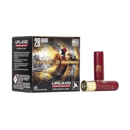 an image of the product Federal Premium Upland 28 Gauge 2-3/4" 3/4 oz Copper-Plated #6 Shot- Box of 25 - P2836