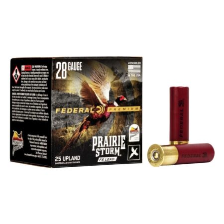an image of the product Federal Premium Prairie Storm FS Lead 28 Gauge 2-3/4" 13/16 oz #6 Lead & Copper Shot- Box of 25 - PFX289FS6