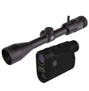SIG SAUER BuckMasters Combo Kit 3-9x40mm Rifle Scope + 6x22mm Laser Range Finder- Black