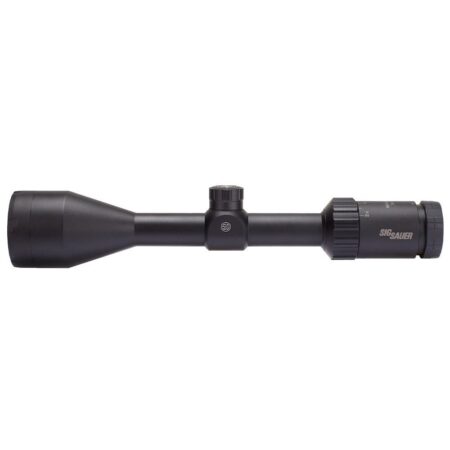 SIG SAUER WHISKEY3 3-9x50mm Hunting Rifle Scope 1" Main Tube, 0.25 MOA, Hellfire QuadPlex Reticle- Black- SOW33205