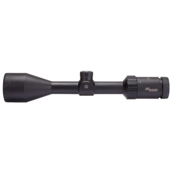 SIG SAUER WHISKEY3 3-9x50mm Hunting Rifle Scope 1" Main Tube, 0.25 MOA, Hellfire QuadPlex Reticle- Black- SOW33205