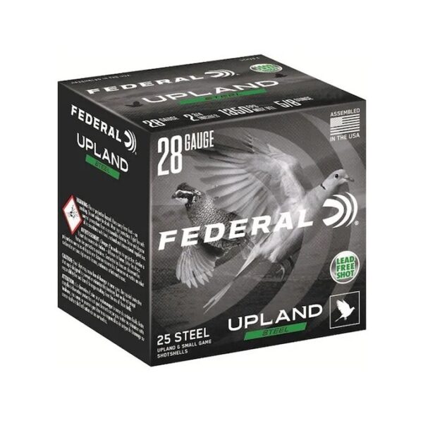 Federal Upland Steel 28 Gauge 2-3/4" 5/8 oz #6 Steel Shot- Lead Free- Box of 25- USH286