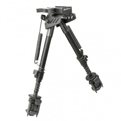 an image of the product Vism KPM Spring Loaded 8.5"-11" Bipod- Aluminum Black- VBKPM