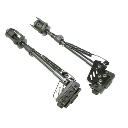 an image of the product Vism KPM Side Mount Spring Loaded 8.5"-11" Bipod- Aluminum Black- VBSKPM
