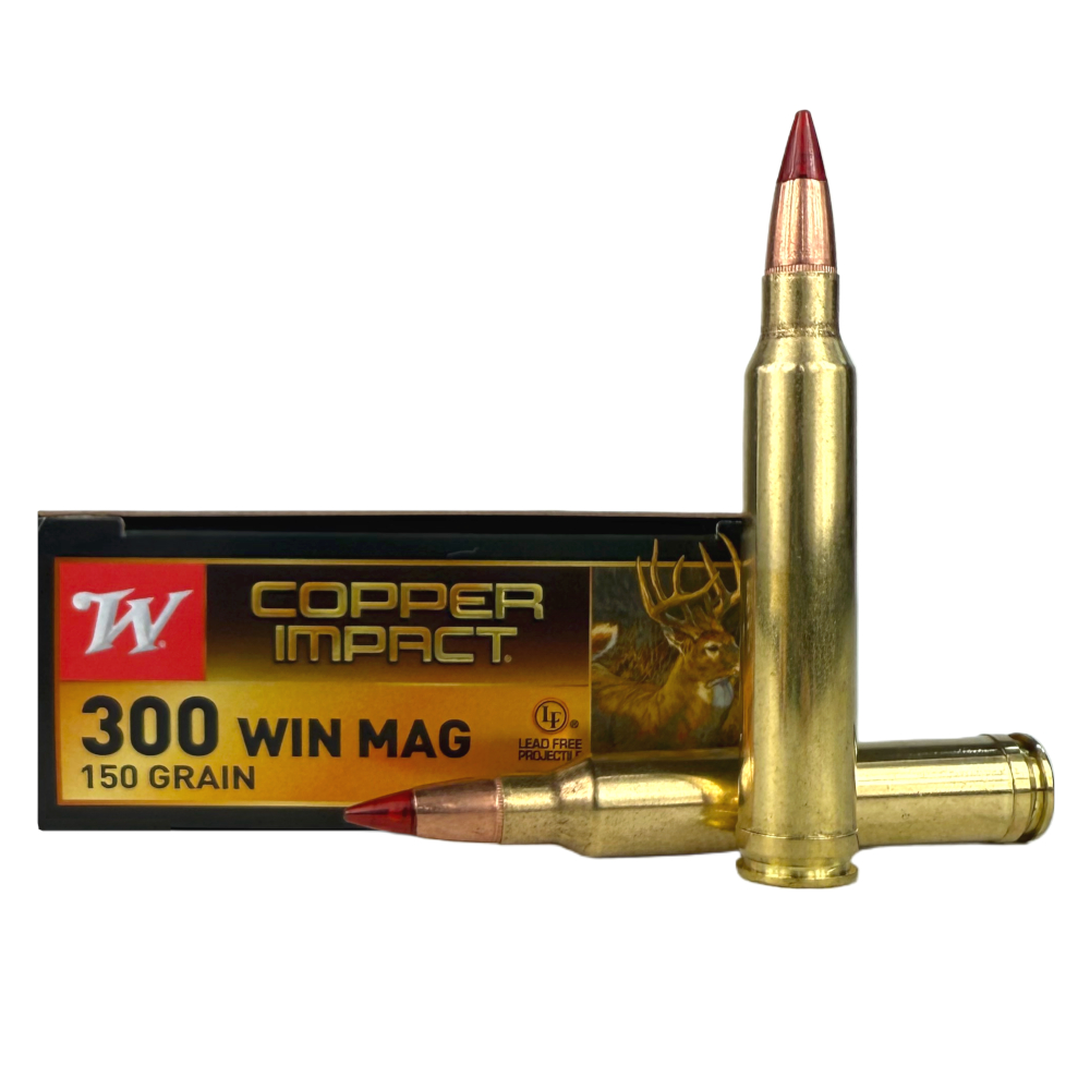Winchester XP Copper Impact .300 Winchester Magnum 150 Gr. Copper Extreme Point Polymer Tip- Lead-Free- Box of 20