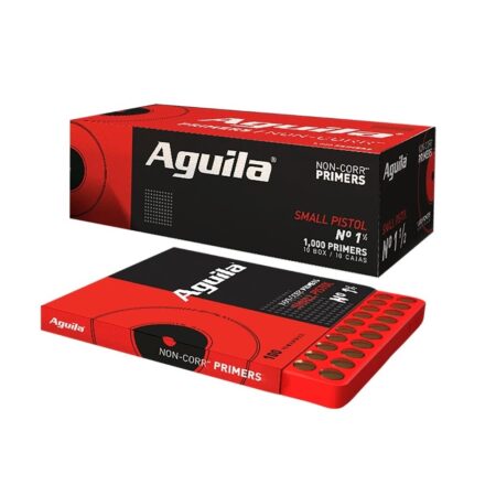 Aguila Non-Corr Small Pistol Primers No.1-1/2- Box of 1000 (HAZMAT Fee Required)- 2H151001