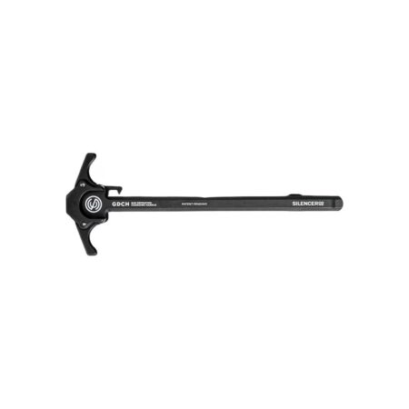 an image of the product SilencerCo Gas Defeating Ambidextrous Charging Handle- Aluminum Black - AC5062