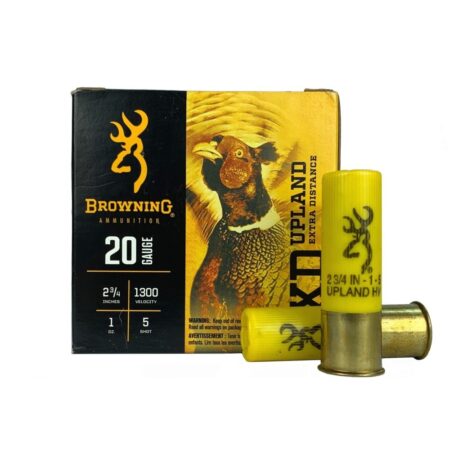 an image of the product Browning BXD Upland 20 Gauge 2-3/4" 1 oz #5 Nickel Plated Shot- Box of 25 - B193512025
