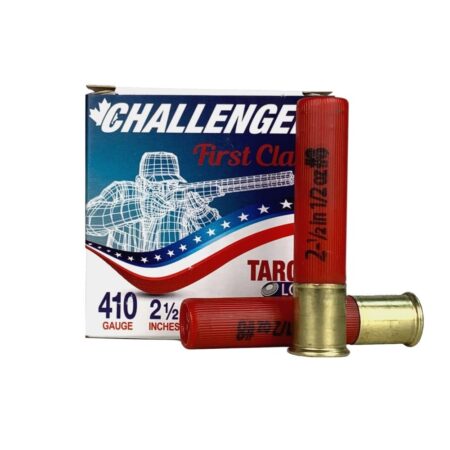 an image of the product Challenger First Class Target .410 Bore 2-1/2" 1/2 oz #8 Shot- Box of 25 - CTA4108