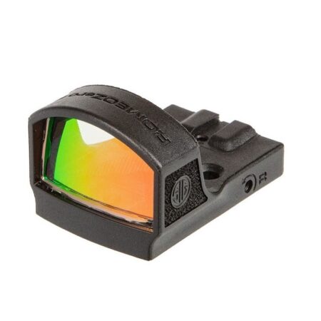 SIG SAUER ROMEO-ZERO-R 1x30 Miniature Reflex Sight with Steel Shroud, 2 MOA Red Dot- Black- SOR01200