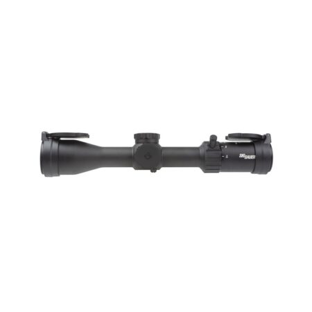 SIG SAUER WHISKEY4 2.5-10x42mm Hunting Rifle Scope 30mm Main Tube, SFP, 0.25 MOA QuadPlex Reticle- Black- SOW42003