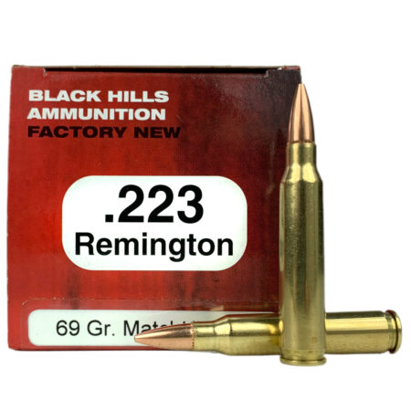 Black Hills .223 Remington 69 Gr. Sierra MatchKing Hollow Point- Box of 50- D223N12