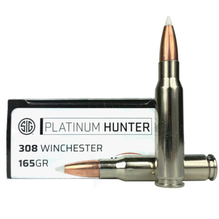 SIG SAUER Platinum Hunter .308 Winchester 165 Gr. Nosler Accubond- Box of 20- E308PH165-20