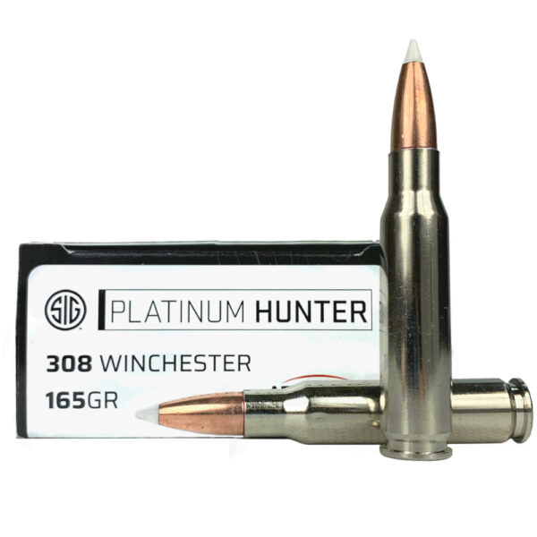 SIG SAUER Platinum Hunter .308 Winchester 165 Gr. Nosler Accubond- Box of 20- E308PH165-20