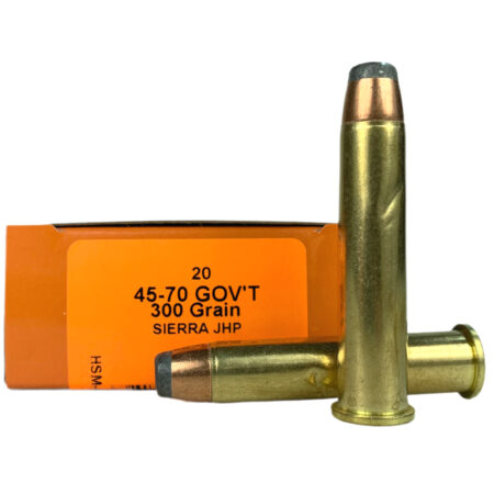 HSM Factory Blemish .45-70 Government 300 Gr. Sierra Jacketed Hollow Point- Box of 20- 45-70-15-N-FB