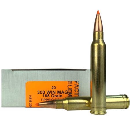 HSM Factory Blemish Tipping Point .300 Winchester Magnum 165 Gr. Hornady SST Polymer Tip- Box of 20- 300WINMAG-51-N-FB