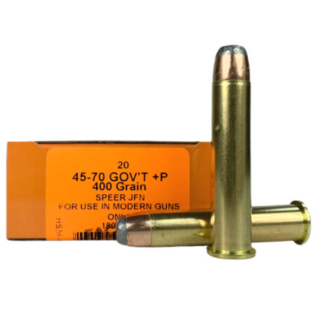 HSM Factory Blemish .45-70 Government +P 400 Gr. Speer Jacketed Flat Nose- Box of 20- 45-70-1-N-FB