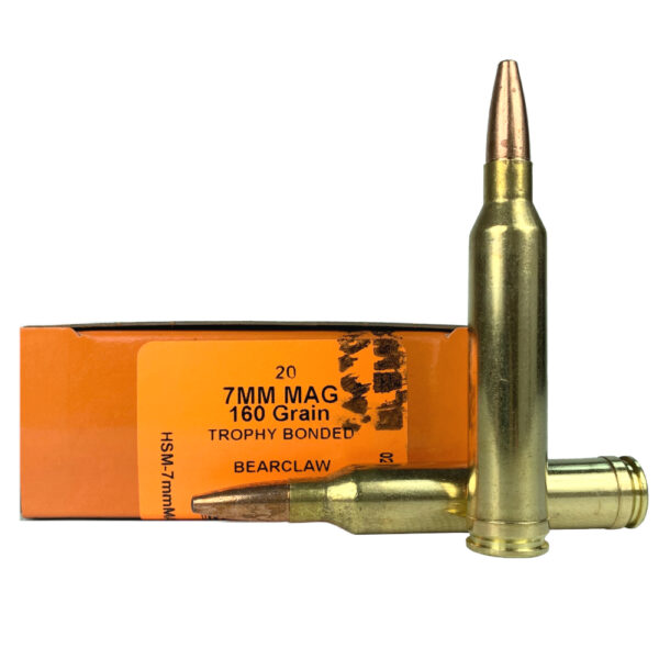 HSM Factory Blemish 7mm Remington Magnum 160 Gr. Speer Trophy Bonded Bearclaw- Box of 20- 7mmMAG-28-N-FB
