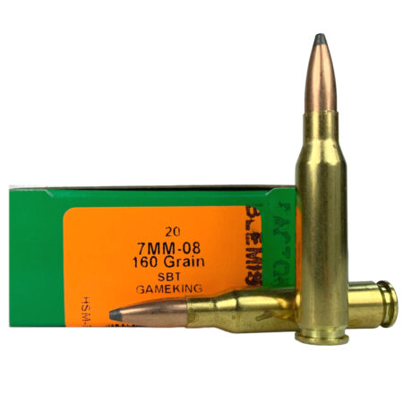 HSM Factory Blemish 7mm-08 Remington 160 Gr. Sierra GameKing Soft Point Boat Tail- Box of 20- 7mm08-9-N-FB