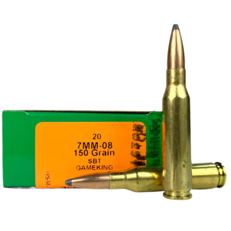 HSM Factory Blemish 7mm-08 Remington 150 Gr. Sierra GameKing Soft Point Boat Tail- Box of 20- 7MM08-8-N-FB