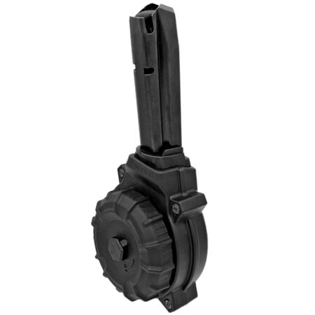 an image of the product ProMag Sig Sauer P320 9mm Luger 50-Round Drum Magazine- Polymer Black