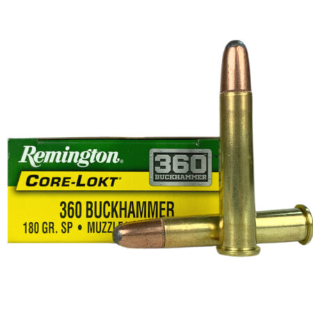 an image of the product Remington Core-Lokt .360 Buckhammer 180 Gr. Soft Point- Box of 20- R360BH4