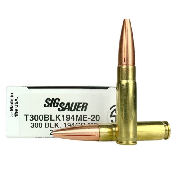 SIG SAUER Elite Performance .300 AAC Blackout 194 Gr. Lehigh Defense Maximum Expansion- Subsonic- Lead-Free- Box of 20