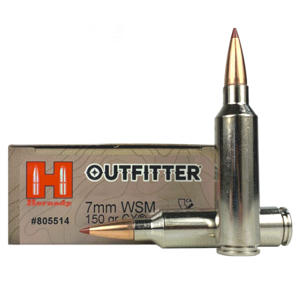 Hornady Outfitter 7mm WSM 150 Gr. CX Polymer Tip- Lead-Free- Box of 20