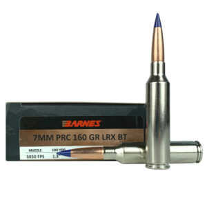 Barnes VOR-TX Long Range 7mm PRC 160 Gr. Barnes LRX Boat Tail- Lead-Free- Box of 20