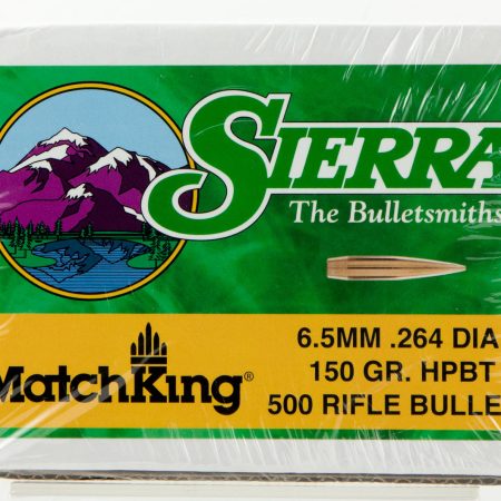 Sierra 1755C MatchKing 6.5Creedmoor 150gr Hollow Point Boat Tail 500/Box