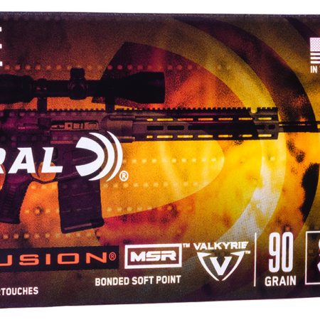 Federal F224VLKMSR1 Fusion MSR 224Valkyrie 90gr Bonded Soft Point 20 Per Box/10 Case