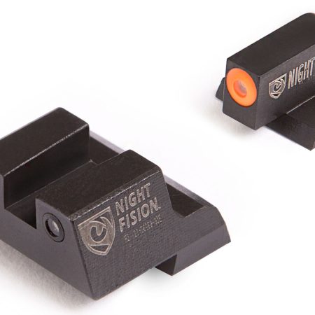 Night Fision CNK027003OGZ Tritium Night Sights for Canik  Green Tritium Orange Outline Front Sight-Green Tritium Black Outline Rear Sight TP9SF/TP9SF Elite