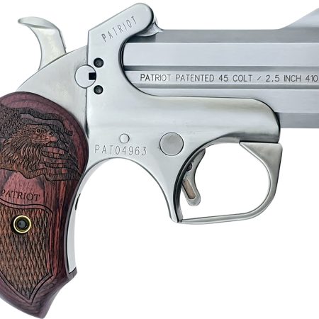 Bond Arms BAPA Patriot45 Colt (LC)/410 Gauge 2 Round 3" Stainless Steel Rosewood Grip