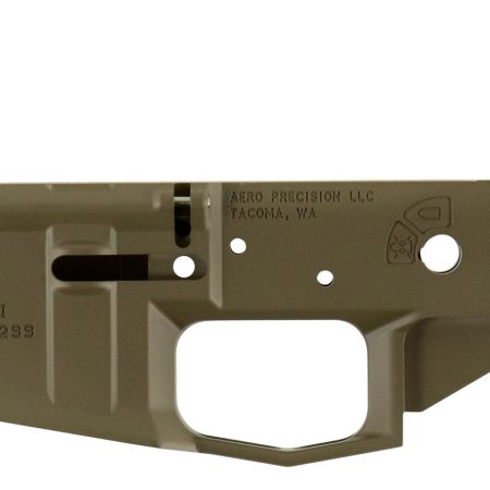 Aero Precision APAR600002C M4E1 Receiver Multi-Caliber Flat Dark Earth Cerakote Finish 7075-T6 Aluminum Material with Mil-Spec Dimensions for AR-15