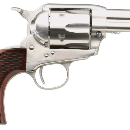 Taylors & Company 550818 Runnin Iron  45 Colt (LC) Caliber with 3.50"  Barrel, 6rd Capacity Cylinder, Overall Stainless Steel Finish & Checkered Walnut Grip