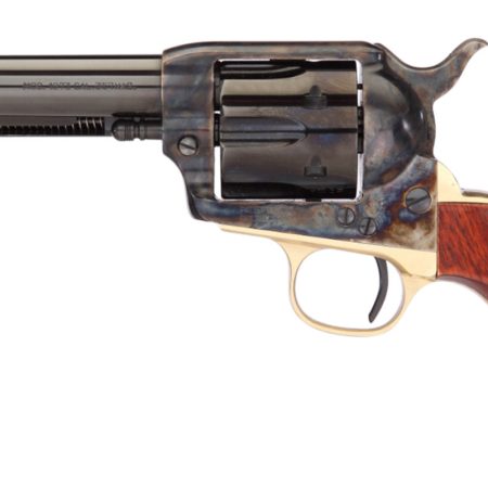 Taylors & Company 450DE 1873 Ranch Hand Deluxe 45 Colt (LC) 6rd 4.75" Blued Cylinder & Barrel Color Case Hardened Steel Frame Walnut Navy Size Grip (Taylor Tuned)