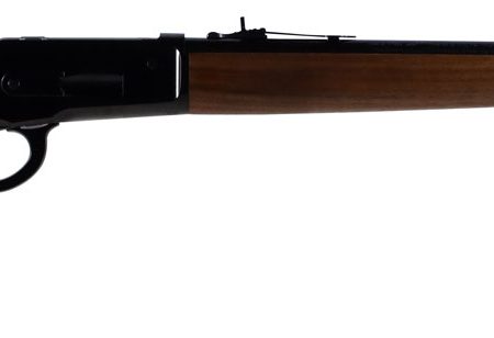 Winchester Repeating Arms 534175171 Model 1886 Short Rifle 45-90 Win 8+1 24" Brushed Polish Blued Sporter Barrel, Drilled & Tapped Steel Receiver, Grade I Satin Walnut Straight Grip Stock