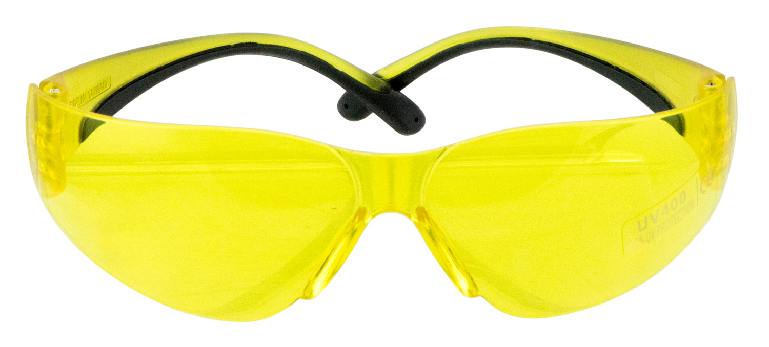 Walker's GWPYWSGYL Sport Glasses Clearview Youth Yellow Lens Polycarbonate Yellow Frame
