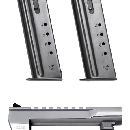 Magnum Research BMCP506PC Desert Eagle Conversion Kit 50 AE 6" Polished Chrome Steel, Fits Desert Eagle Mark XIX