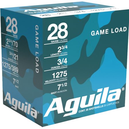 Aguila 1CHB2873 Target Load Competition 28Gauge 2.75" 3/4oz 7.5Shot 25 Per Box/20 Case