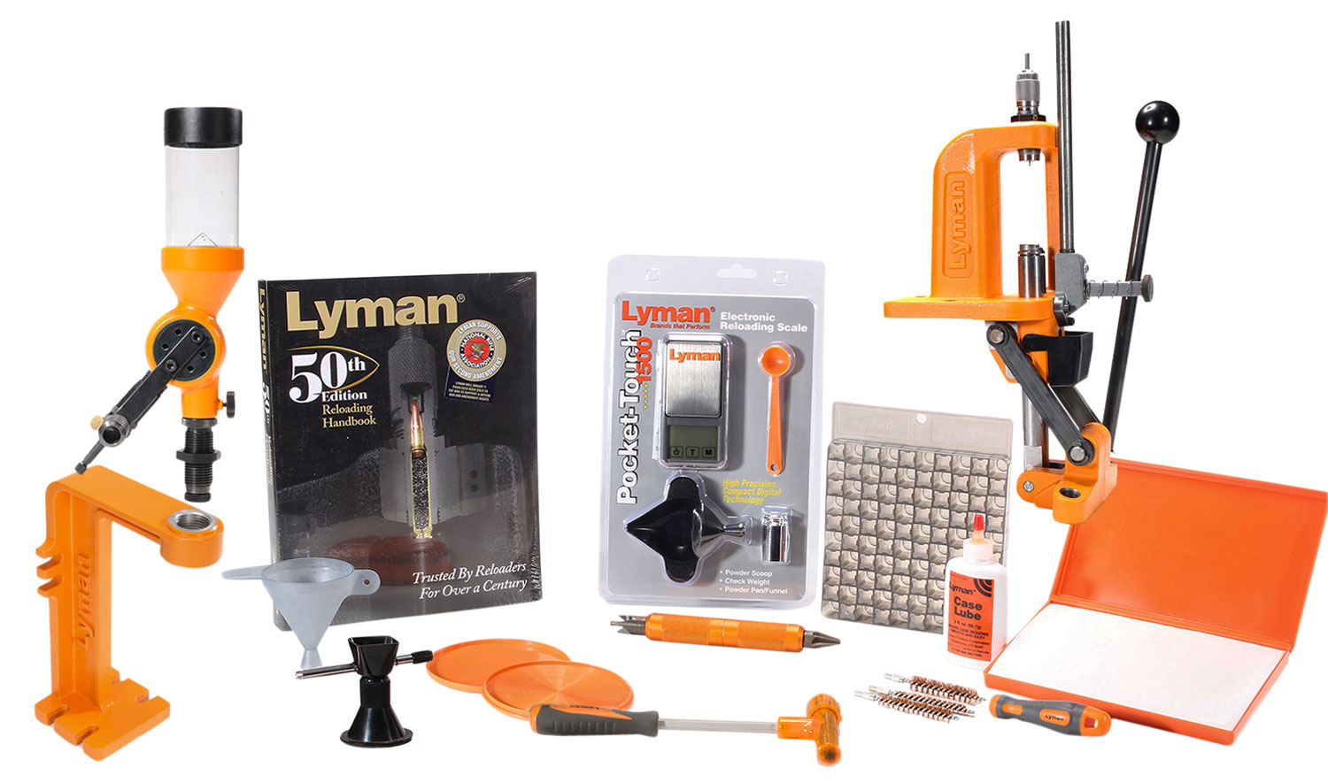 Lyman 7810360 Brass Smith Victory Press Reloading Kit 1 Hole Cast Iron