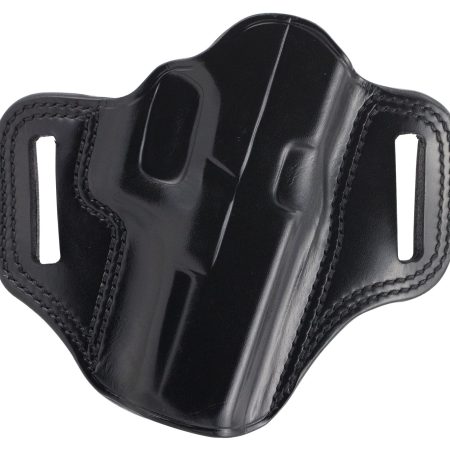 Galco CM228B Combat Master  OWB Black Leather Belt Slide Compatible w/Glock 20/21/37, Belt 1.75" Wide Right Hand