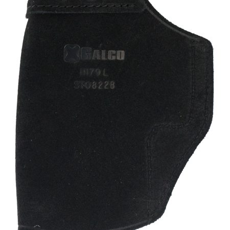 Galco STO836B Stow-N-Go  IWB Black Leather Belt Clip Fits Ruger LCP II/LCP Max Belt 1.75" Wide Right Hand