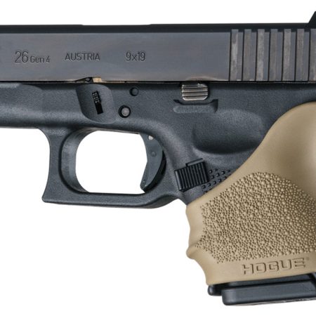 Hogue 18603 HandAll Beavertail Grip Sleeve Compatible w/Glock 26/27 Textured Flat Dark Earth Rubber