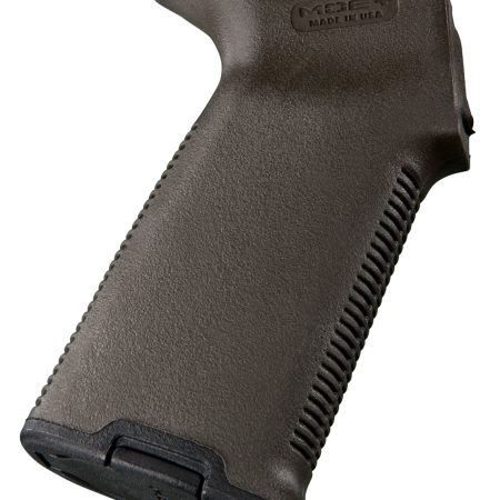 Magpul MAG416-ODG MOE+ Grip Textured OD Green Polymer with OverMolded Rubber for AR-15, AR-10, M4, M16, M110, SR25