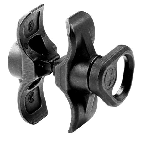 Magpul MAG508-BLK Forward Sling Mount made of Steel with Melontie Black Finish for Remington 870; Mossberg 500, 590; Maverick