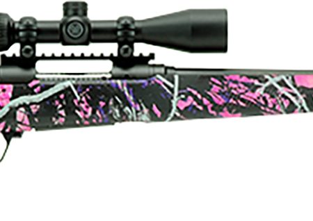 Savage Arms 57338 110 Apex Hunter XP 7mm-08 Rem 4+1 20", Matte Black Metal, Muddy Girl Synthetic Stock, Vortex Crossfire II 3-9x40mm Scope