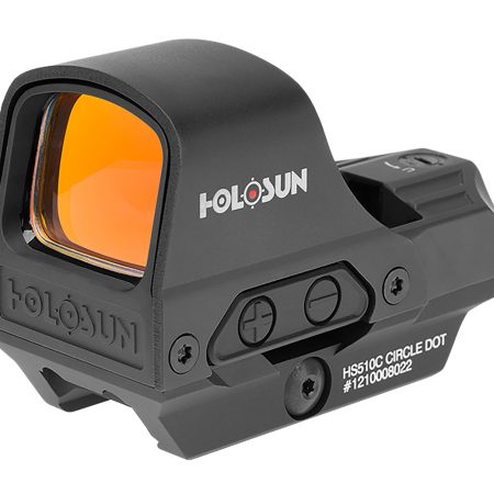 Holosun HS510C 510 Black 1x, 2 MOA Red Dot/65 MOA Circle Reticle